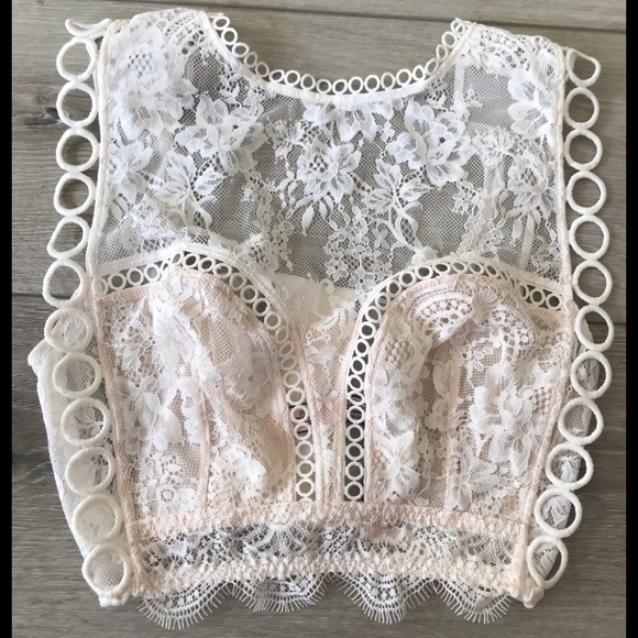 Victoria's Secret Other - Victoria’s Secret Dream Angels Bralette Lace High Neck